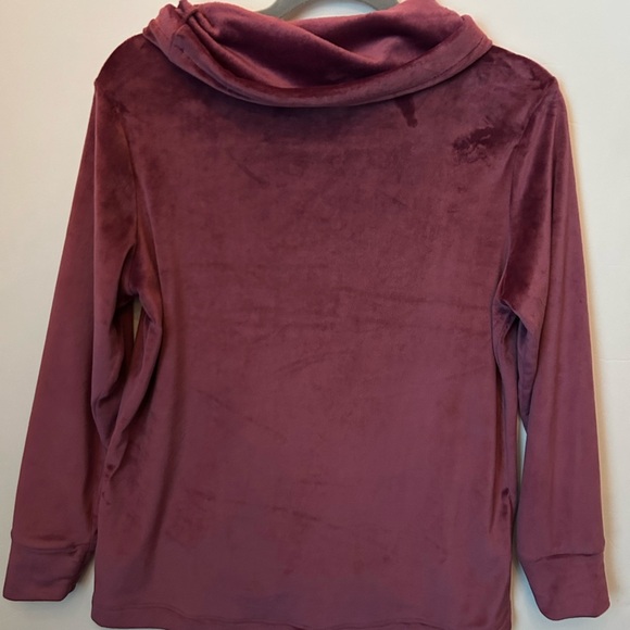 Softies by Paddi Murphy Women’s Plus Velour Cowl Neck Sweatshirt M - Picture 6 of 9